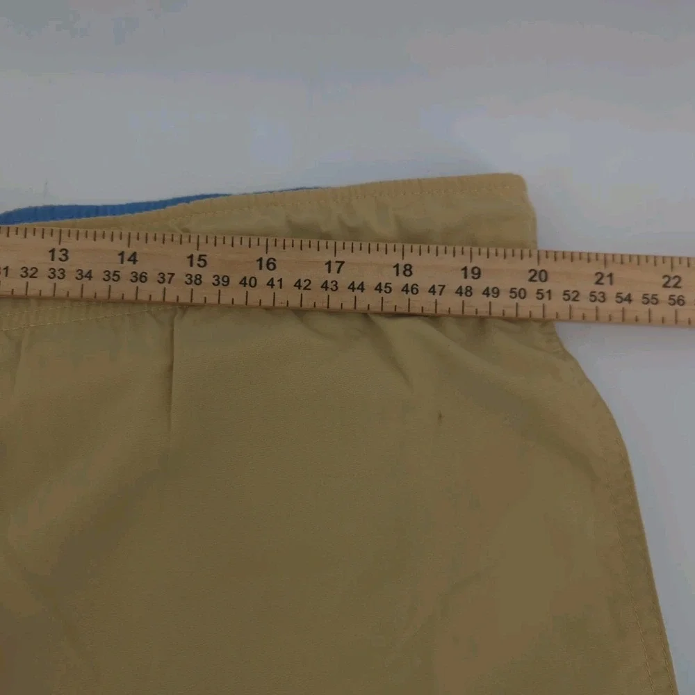 Vtg Polo Ralph Lauren Swim Trunks Cargo Pocket Drawstring Men's Large Flesh Pony
